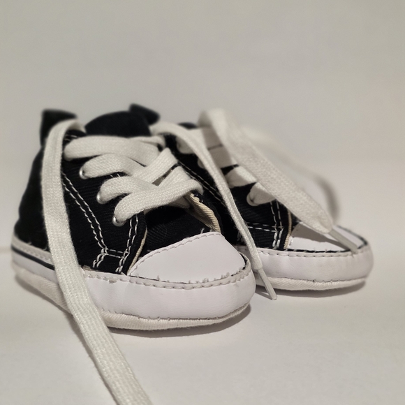 Converse Kids Black and White Sneakers - Picture 1 of 3